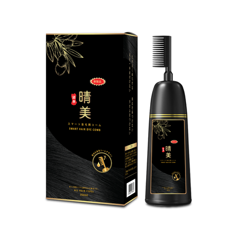 Lược nhuộm tóc thảo dược phủ bạc đen tóc Komi Nhật Bản chính hãng dạng chai lược thông minh 350ml - Nâu Hạt Dẻ