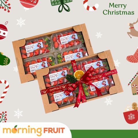  Thùng dâu tây Hàn Quốc Noel (4 hộp x 330GR) 