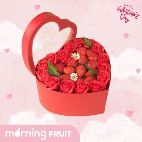  Hộp quà Dâu Tây Trái Tim Valentine 