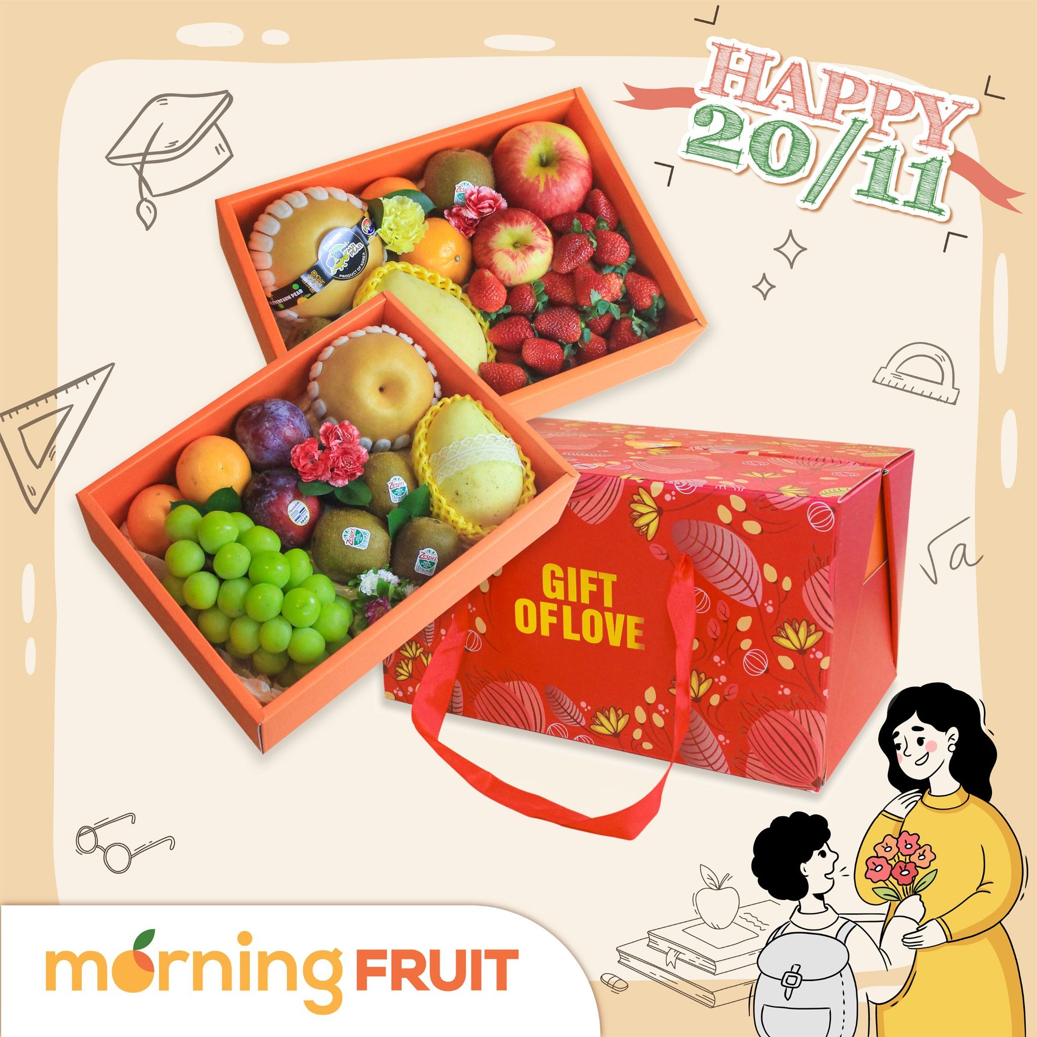  Hộp quà 2 tầng HT003 