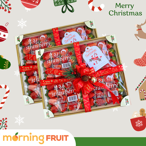  Thùng dâu tây Hàn Quốc Noel (4 hộp x 330GR) 