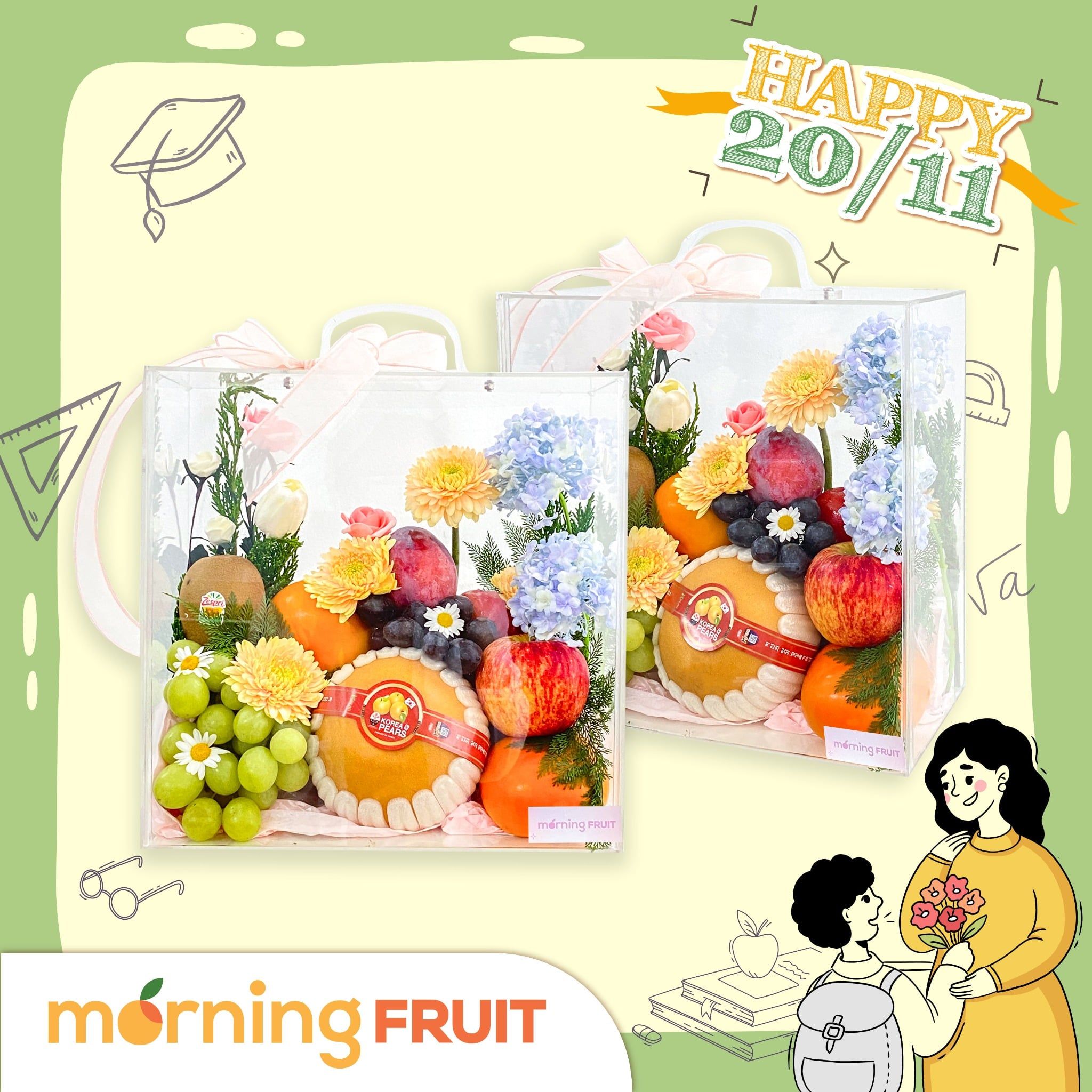  Hộp quà Vali trái cây V003 