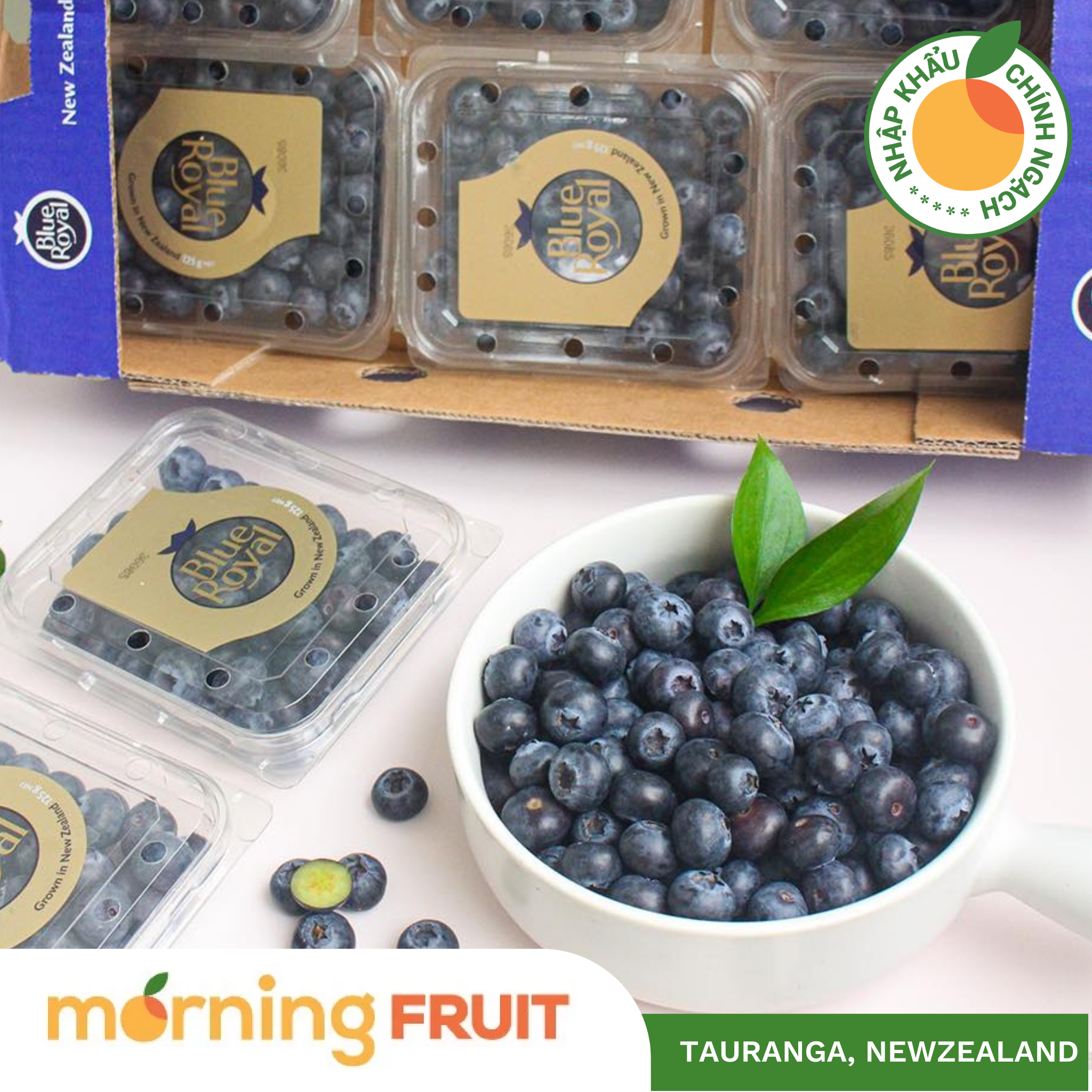 Việt Quất Blue Royal New Zealand (Hộp 125gr) – Morning Fruit
