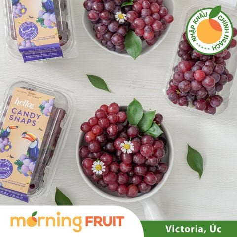  Nho kẹo đỏ Candy Snaps Hello Úc (hộp 400GR) 