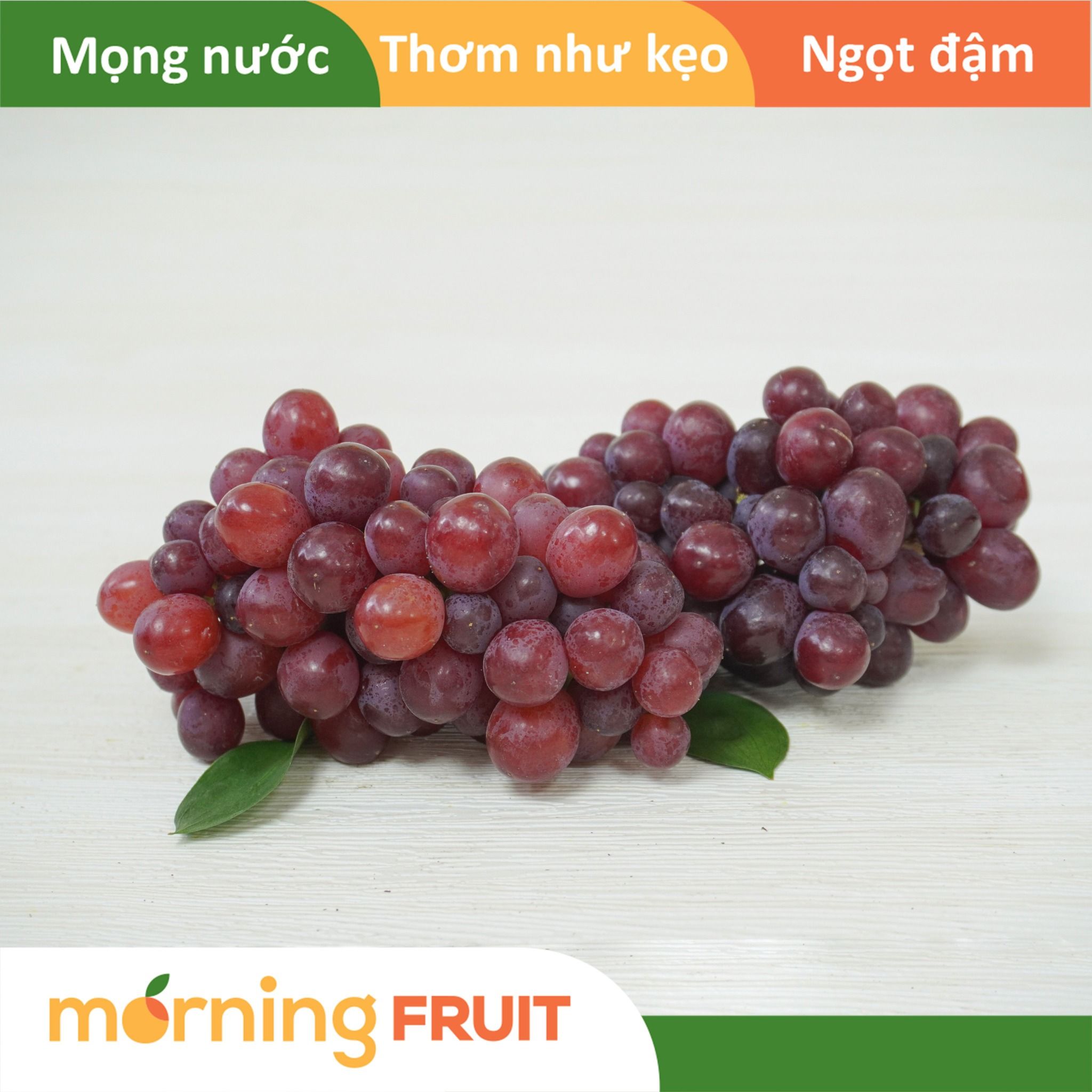 Nho kẹo đỏ Candy Snaps Hello Úc (hộp 400GR) Morning Fruit Trái Cây