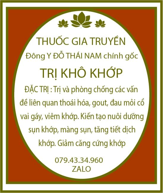  Thuốc Trị khô khớp - 60 viên - 1 chai 