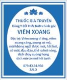  Thuốc trị Viêm xoang - 10 viên vàng - 60 gói - 1 hộp 