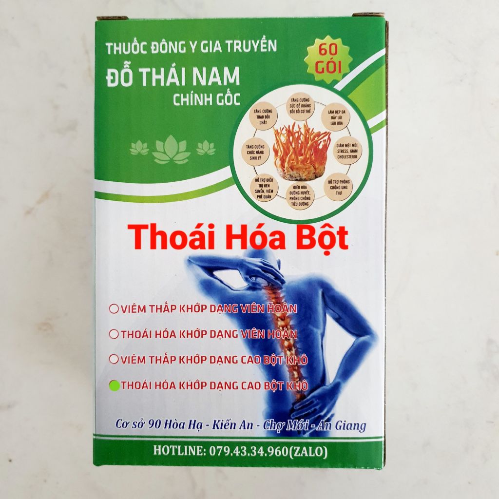  Thuốc trị Thoái hóa khớp - Dạng Bột - 60 gói - 1 hộp 