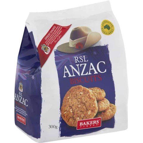  Bánh quy Bakers Finest Rsl Anzac 300g 