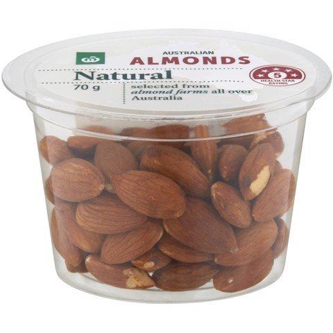  Hạt hạnh nhân Woolworths Natural Almonds 70g 