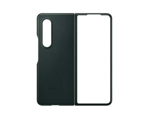  Galaxy Z Fold3 5G Leather Cover (Màu Xanh lá cây) 