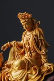 Quan Âm Tự Tại gỗ hoàng dương