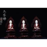 Tượng Tam Thế Phật gỗ tử đàn Ấn Độ