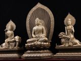 Thích Ca Tam Thánh trầm hương