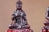 Tây Phương Tam Thánh gỗ tử đàn Ấn Độ
