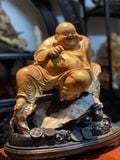 Tượng Phật Di Lặc gỗ nhai bách