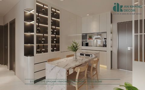  Dự án thiết kế, thi công chung cư 2 phòng ngủ Sunwah Pearl Bình Thạnh | An Khang Decor 