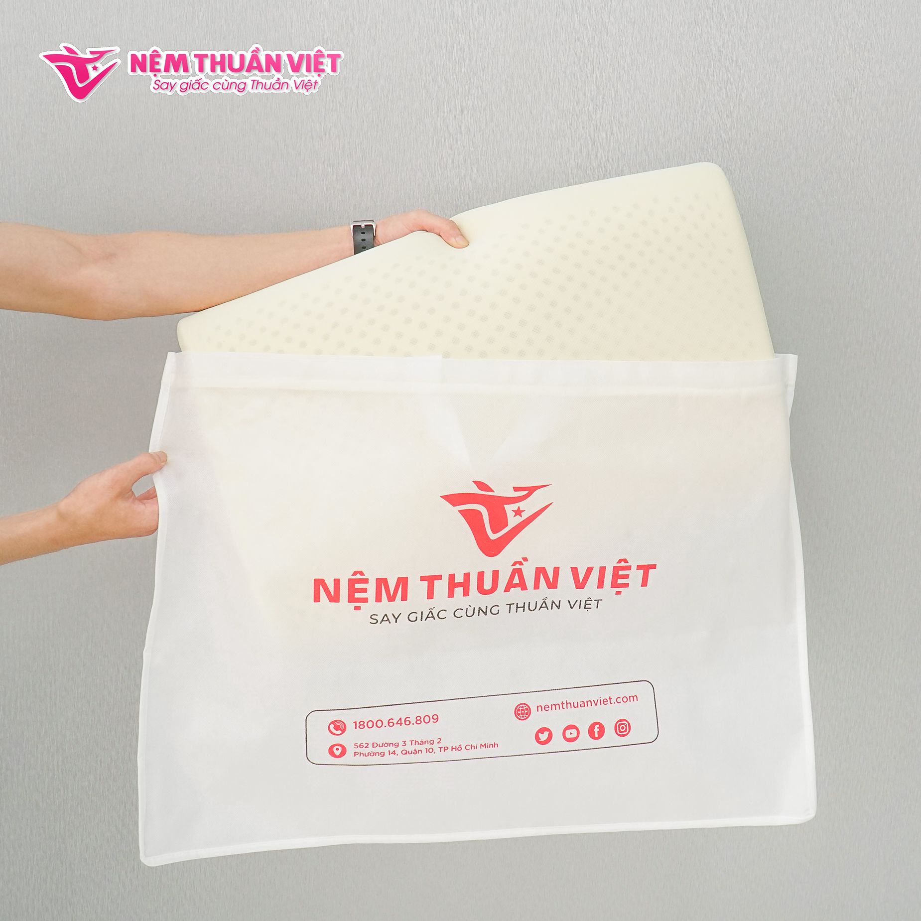  Gối Nằm Cao Su Relax Thuần Việt 