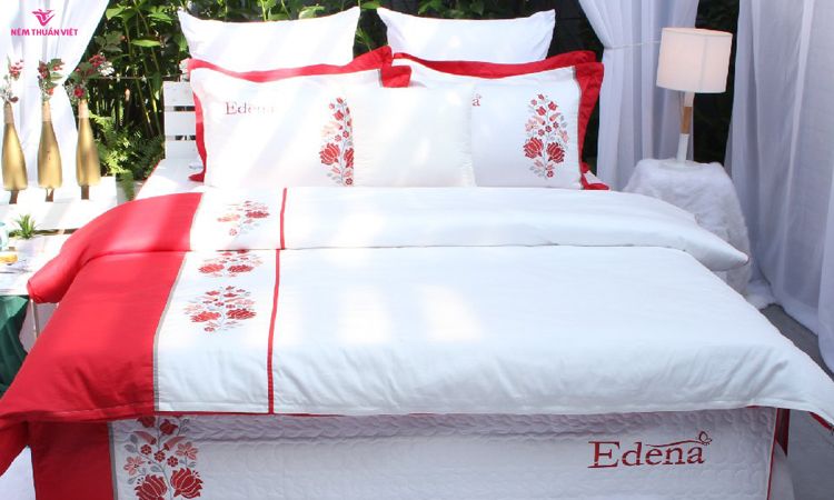  Bộ Chăn Ga Gối Edena Cotton Soild 358 