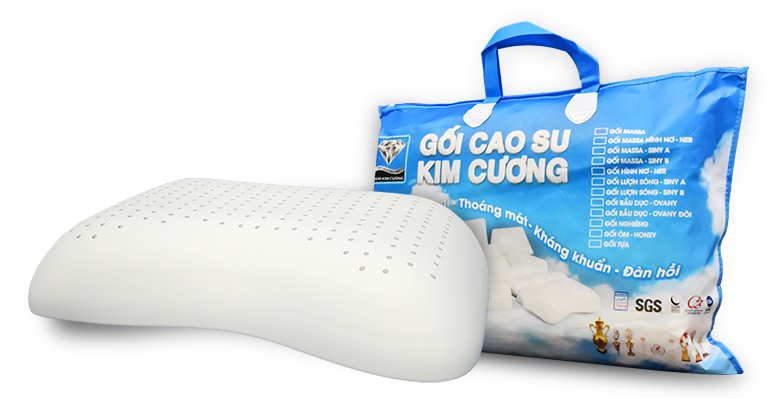  Gối Cao Su Kim Cương Ner 