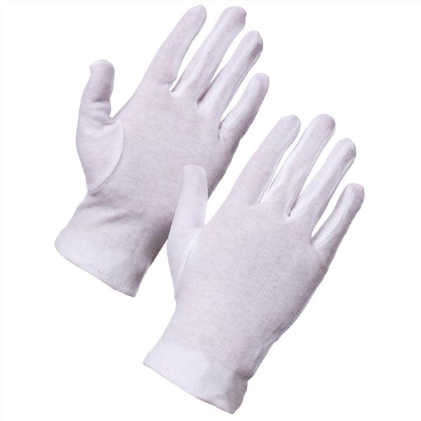 Găng tay vải cotton màu trắng