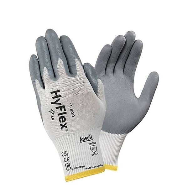 Găng tay lao động chống cắt thoáng khí HyFlex® 11-800