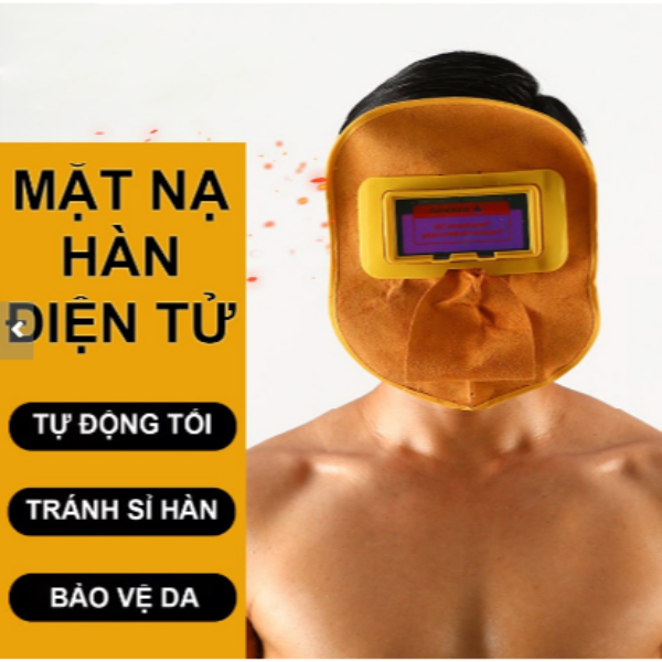 Mặt Nạ Hàn Điện Tử Da Bò Thật