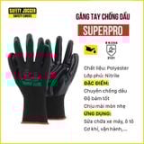 GĂNG TAY CHỐNG DẦU PHỦ NITRILE JOGGER SUPERPRO