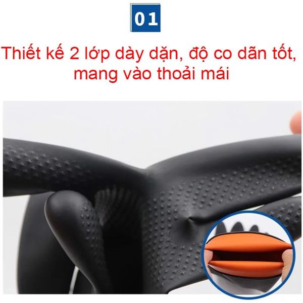 BAO TAY CHỐNG HÓA CHẤT AXIT VÀ KIỀM USAFETY DÀI 55CM