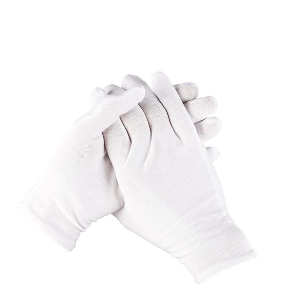 Găng tay vải cotton màu trắng