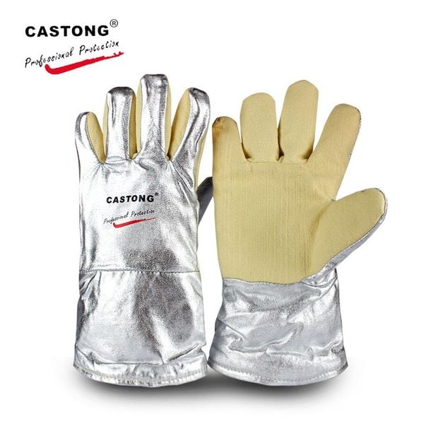 GĂNG TAY CHỊU NHIỆT 500 ĐỘ C CASTONG TRẮNG BẠC YERR15-34