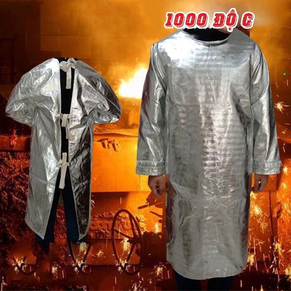 QUẦN ÁO CÁCH NHIỆT, TẠP DỀ CHỊU NHIỆT CHỐNG CHÁY 1000 ĐỘ C CHỐNG MÀI MÒN, CHỐNG NHĂN CAO