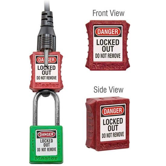 Khóa LOTO phích cắm điện 2 hoặc 3 chân Master Lock S2005