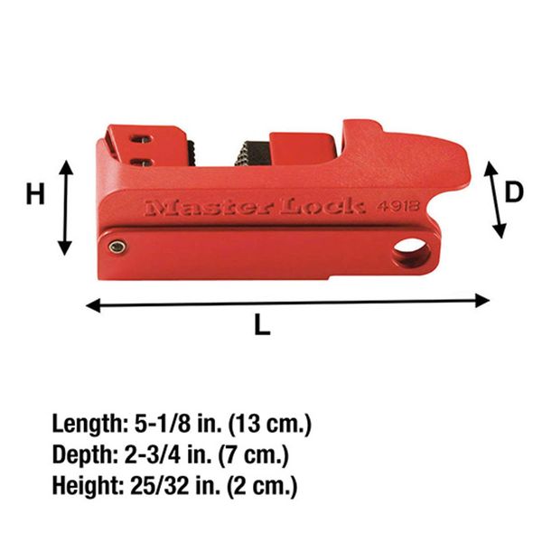 Khóa LOTO ngắt mạch kiểu kẹp Master Lock 491B