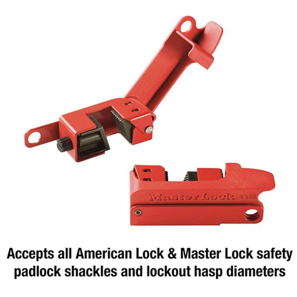 Khóa LOTO ngắt mạch kiểu kẹp Master Lock 491B