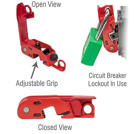 Khóa LOTO ngắt mạch kiểu kẹp Master Lock 493B