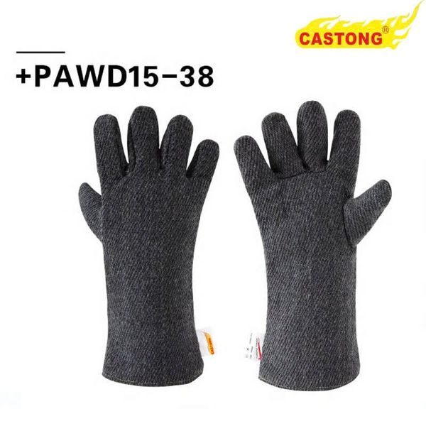 Găng Tay Chịu Nhiệt Castong Làm Bằng Sợi Cotton + Para-aramid Chống Cháy Tiêu Chuẩn CE EN388 AND EN407