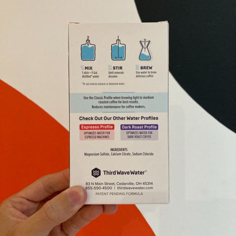  Third Wave Water (Espresso Profile)  - Box 12 sticks x 5 gallons 