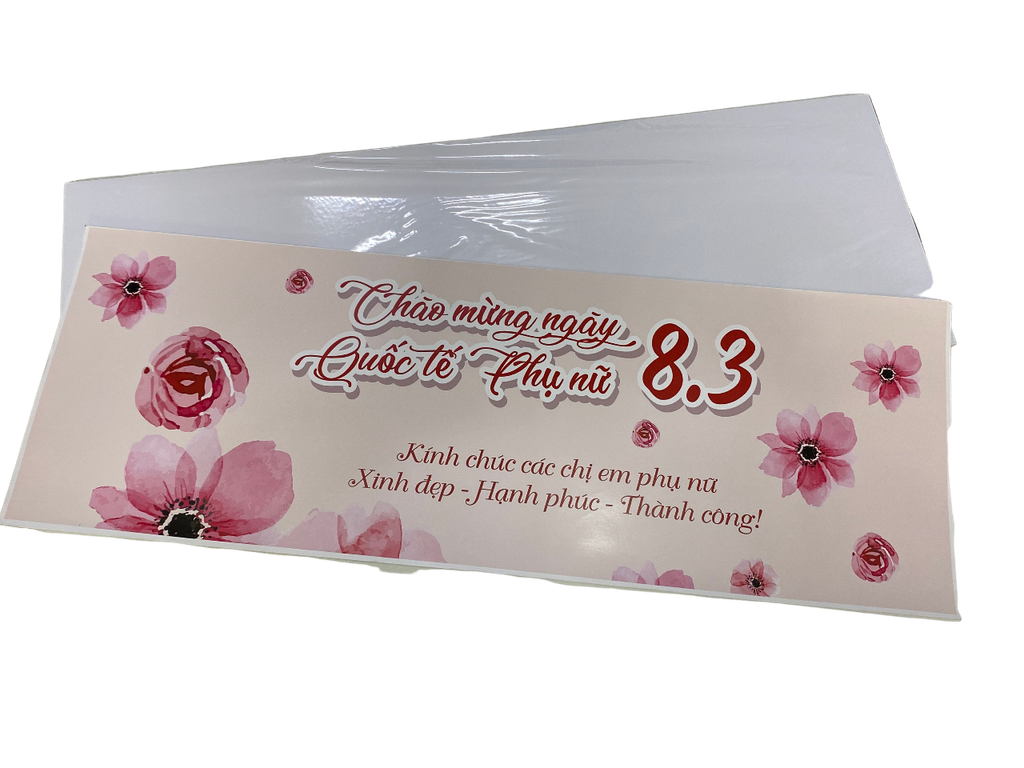 Giấy In Lãng Hoa 21 x 60 , 230g 1 Mặt Bóng ( Xấp 50 tờ)