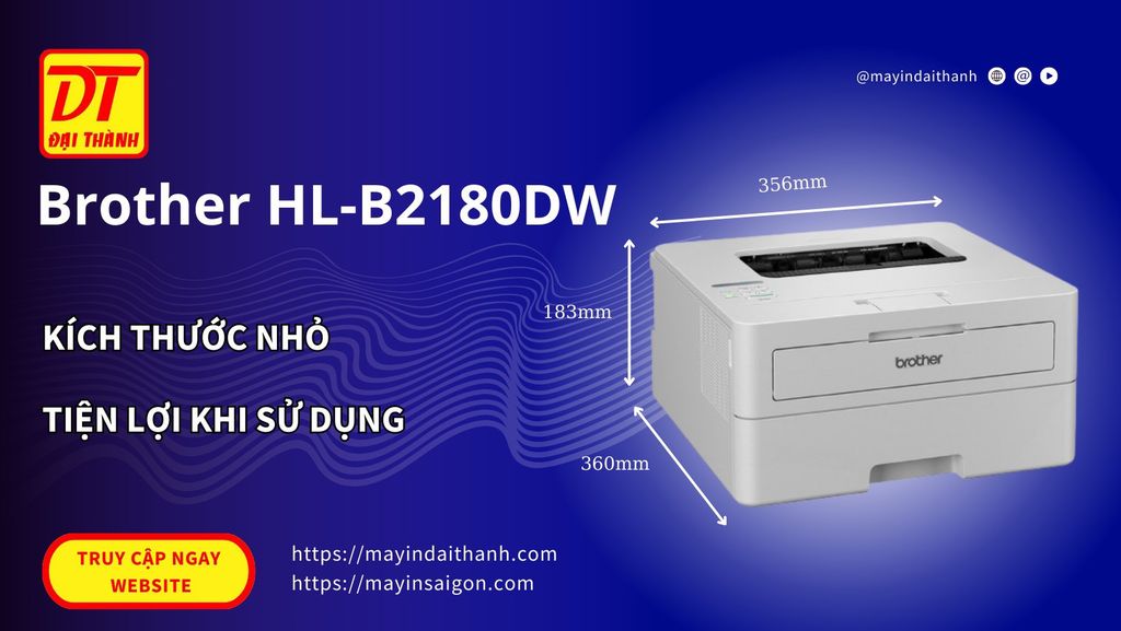 Máy In Brother HL-B2100D - Laser Trắng Đen, Khổ A4, In 2 Mặt