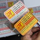 Decal Tem Bạc, Vàng Đồng khổ A4