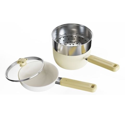  Bộ Nồi Chảo Kèm Xửng Hấp TERY MS 4112 