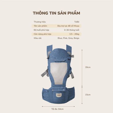  Địu Trợ Lực Đỡ Cổ Misaa MS 6104 