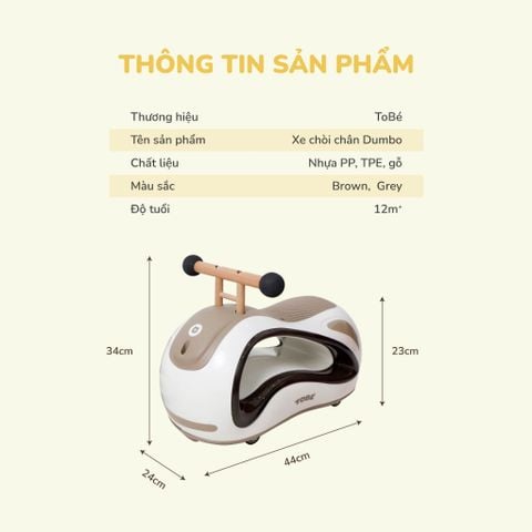  Xe Chòi Chân Hình Sâu Dumbo MS 8119 