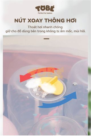  Giá Úp Bình Sữa Có Nắp Đậy Binky Plus MS 0105 