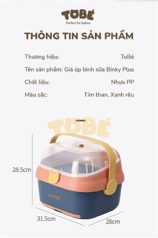  Giá Úp Bình Sữa Có Nắp Đậy Binky Plus MS 0105 