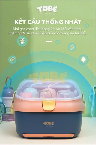  Giá Úp Bình Sữa Có Nắp Đậy Binky Plus MS 0105 