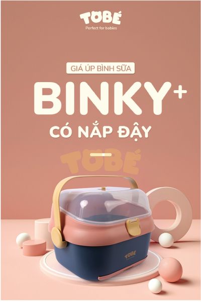  Giá Úp Bình Sữa Có Nắp Đậy Binky Plus MS 0105 