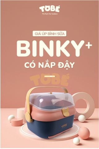  Giá Úp Bình Sữa Có Nắp Đậy Binky Plus MS 0105 