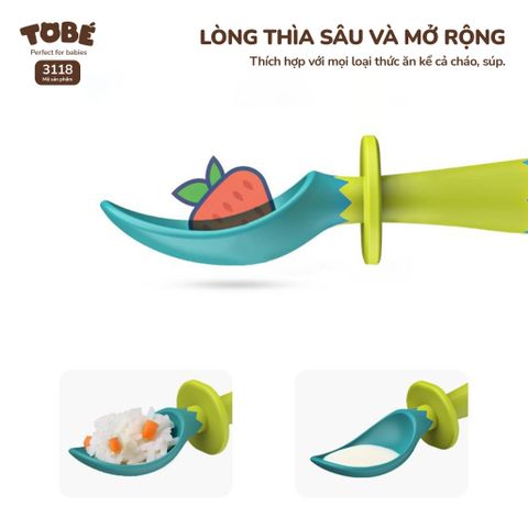  Set Thìa Dĩa Ăn Dặm MS 3118 